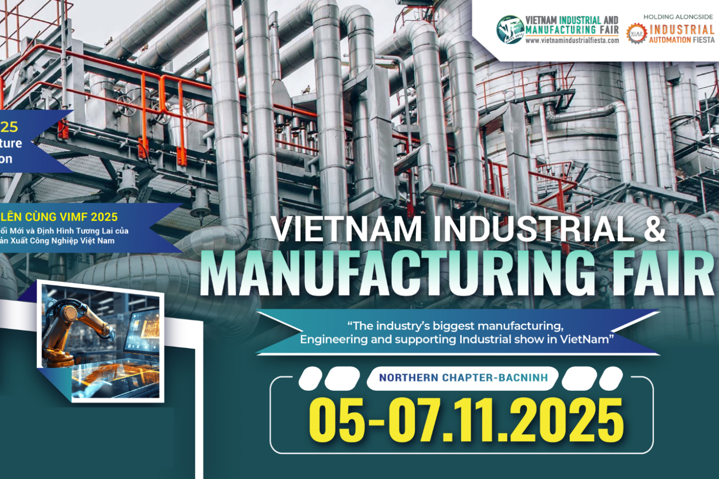 VIAF Bắc Ninh lần I năm 2025 - Triển lãm Tự động hóa Công nghiệp Việt Nam